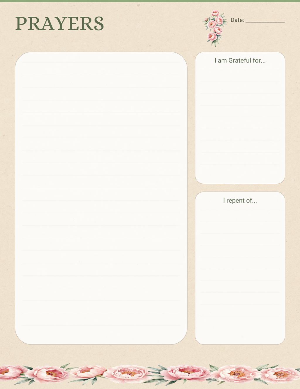 My Prayer Journal